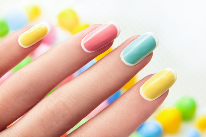 rainbow nails