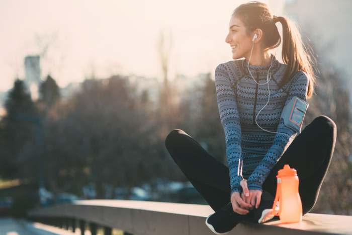 Frau in Laufschuhen