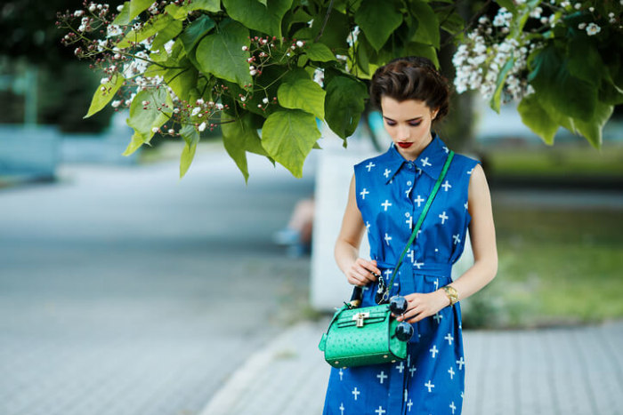 Blaues Marc O'Polo Kleid