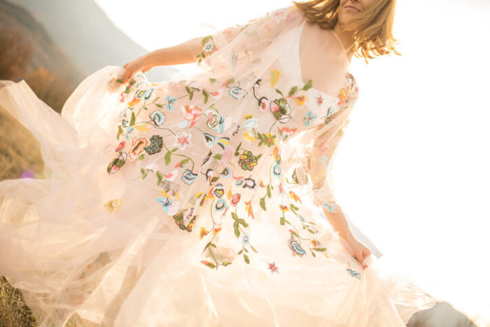 Weißes Free People Kleid