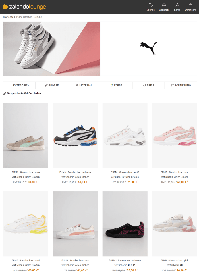 Puma sale zalando lounge