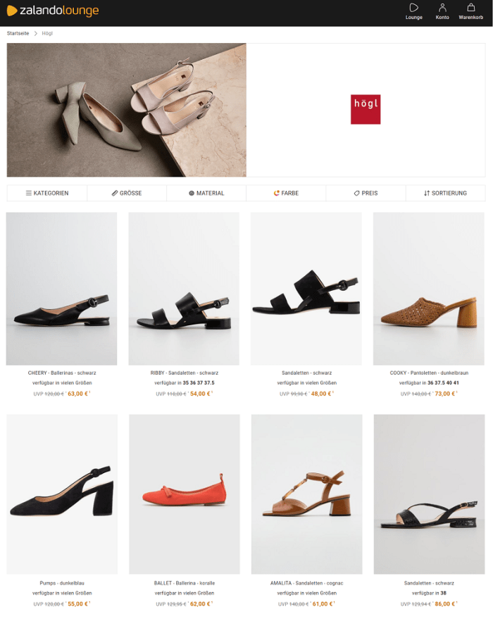 hoegls schuhe sale zalando lounge