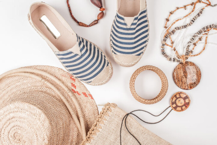 gestreifte Espadrilles