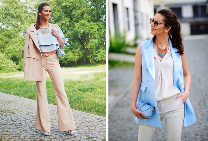 Elegante Zweiteiler Sommerhochzeit