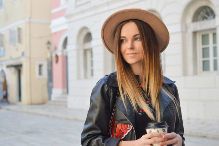 Erstes Date Outfit Lederjacke