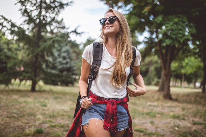 Wanderoutfit Shirt Shorts