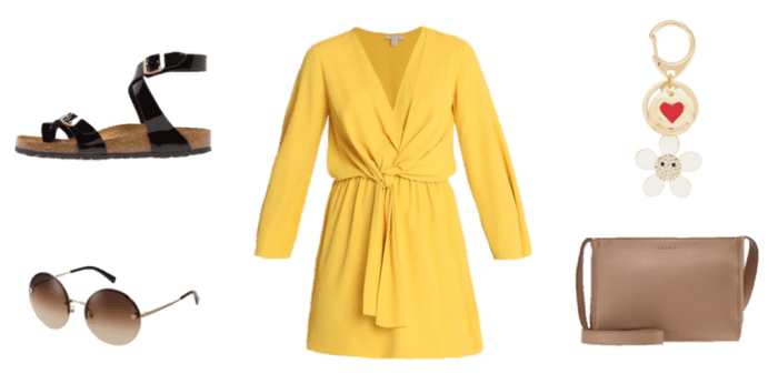 Schönes Outfit für die Gartenparty