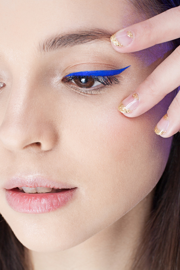 Young female with beauty make up