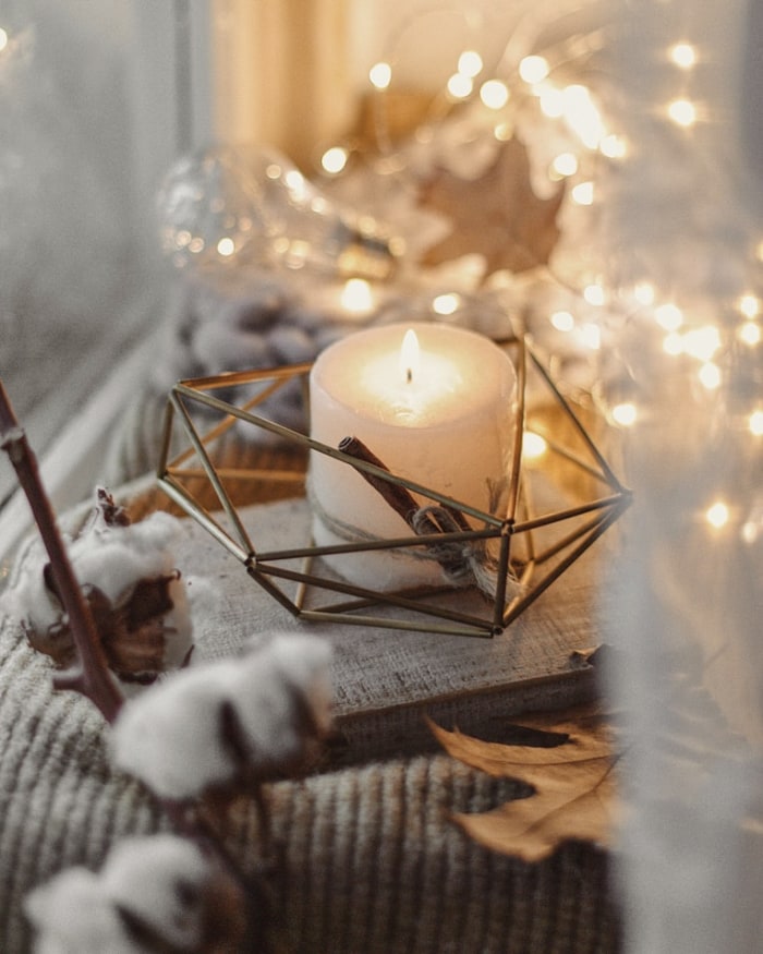 Bougie salon cocooning