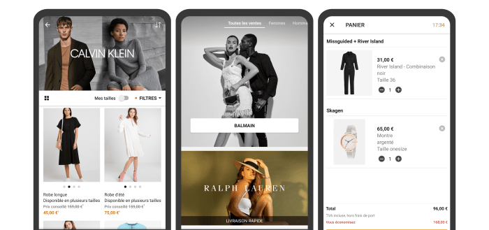 zalando privé apps