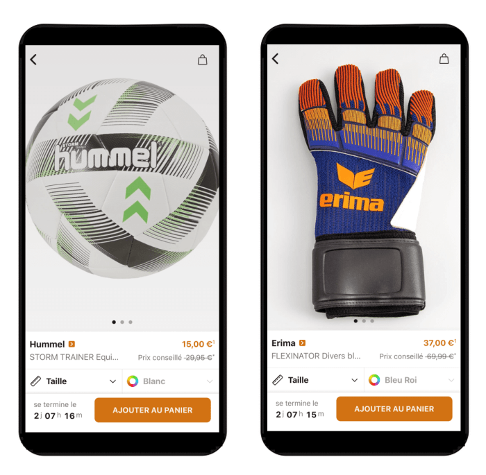vente privée football