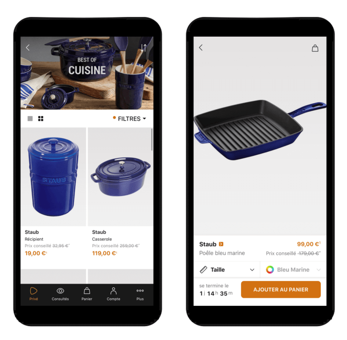vente privée staub