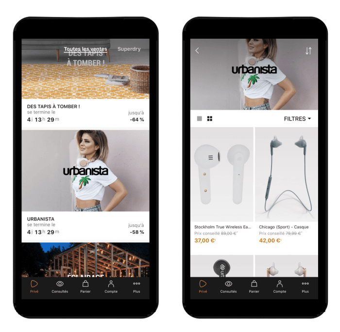 vente privée urbanista