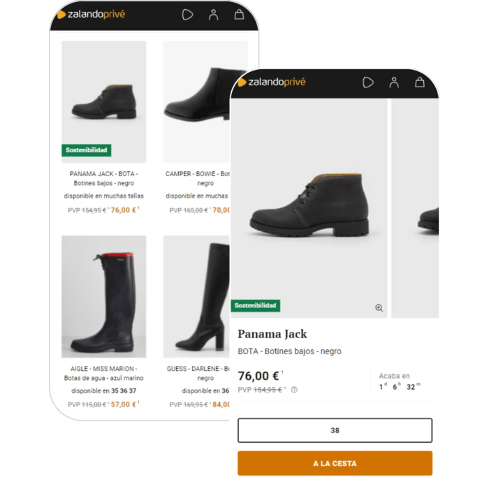 botas mujer ofertas zalando prive