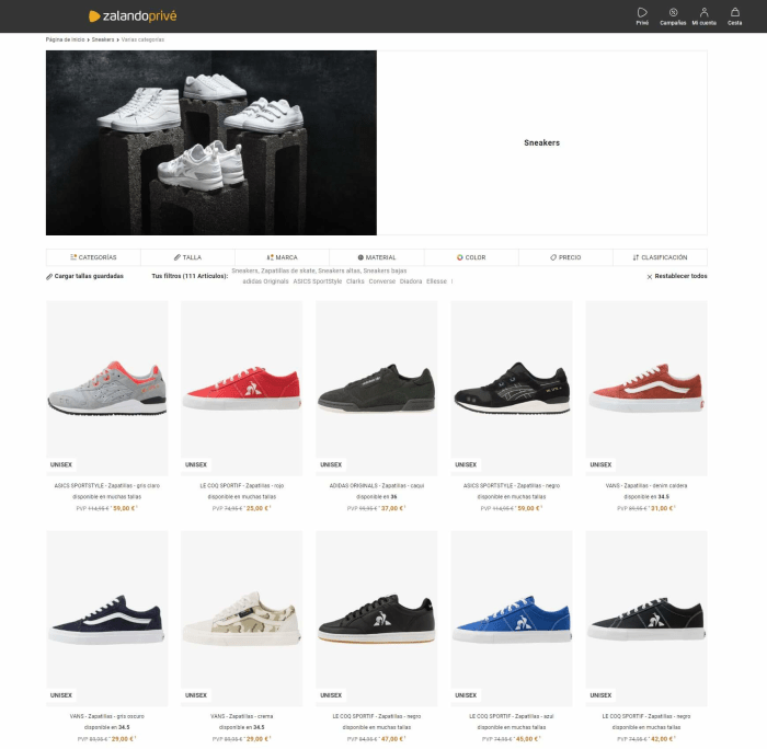 sneakers de marca outlet