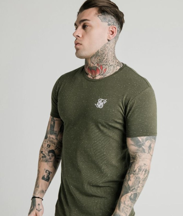 camiseta silsilk verde hombre