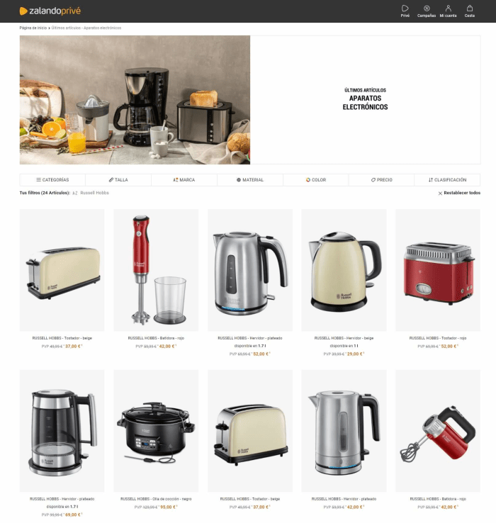 electrodomesticos russell hobbs