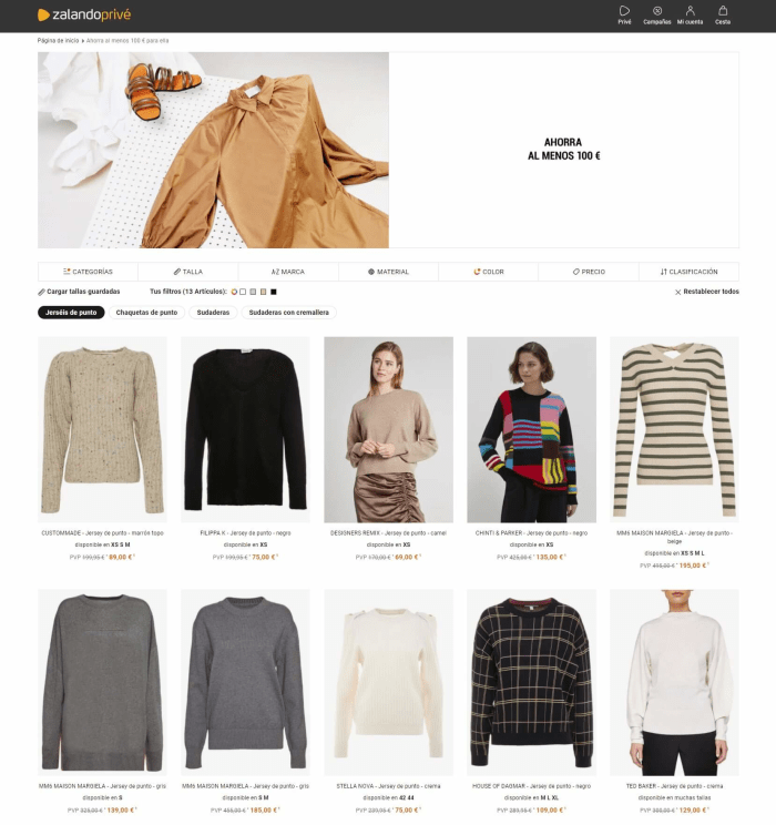 jersey cashmere en oferta