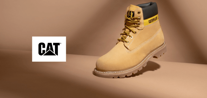 botas caterpillar colorado negras 