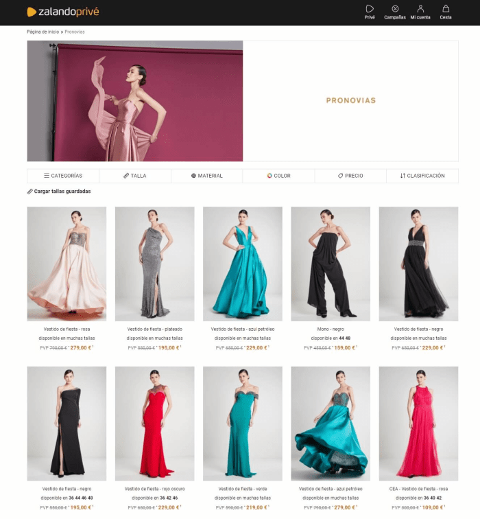 vestidos pronovias outlet