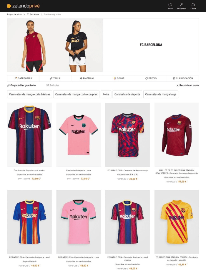 camisetas fc barcelona
