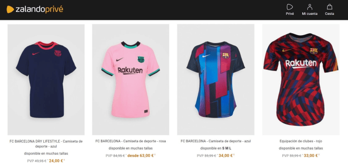 camisetas barcelona mujer