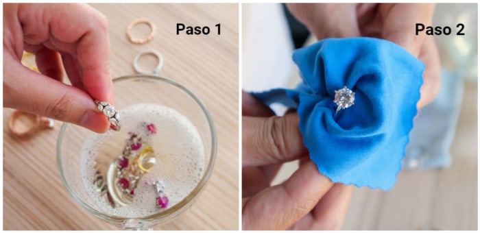 como limpiar joyas de plata