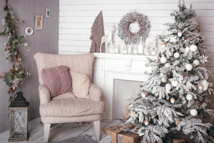 arbol de navidad blanco