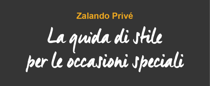 guida di stile Zalando Privé