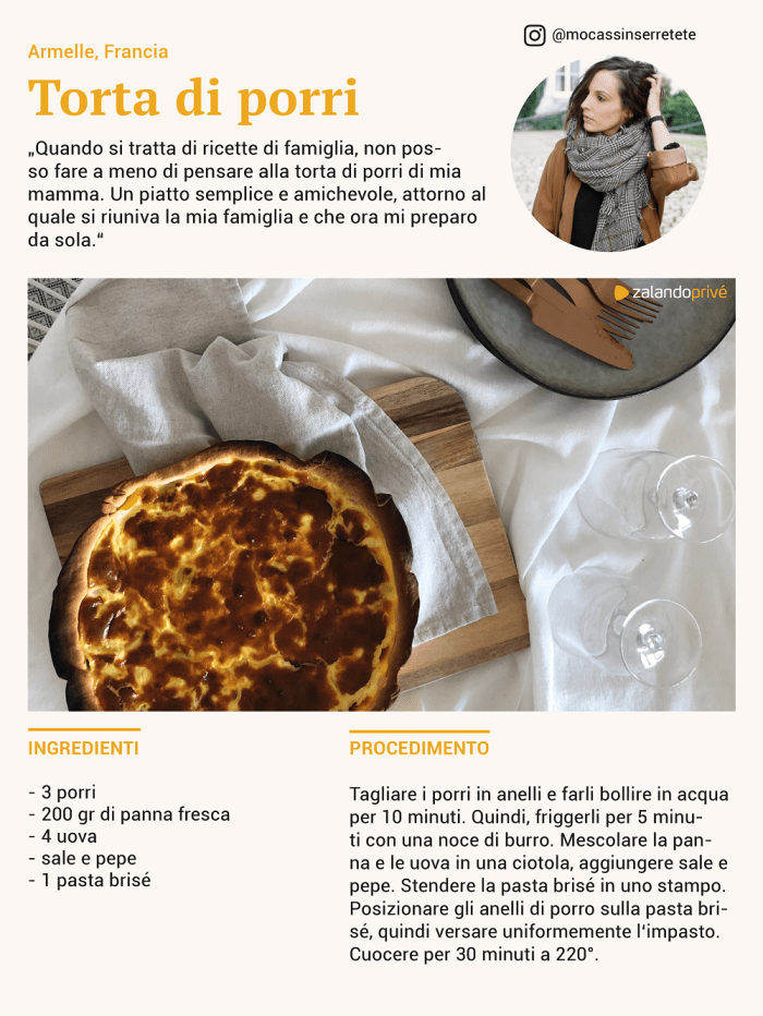 ricetta torta ai porri