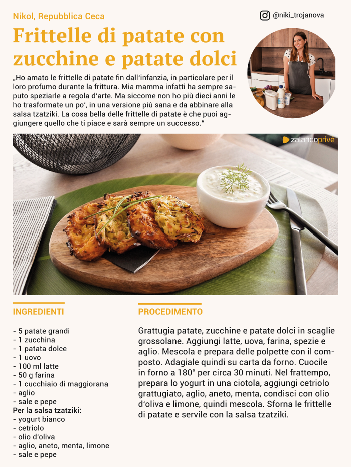 ricetta frittelle patate zucchine patate dolci