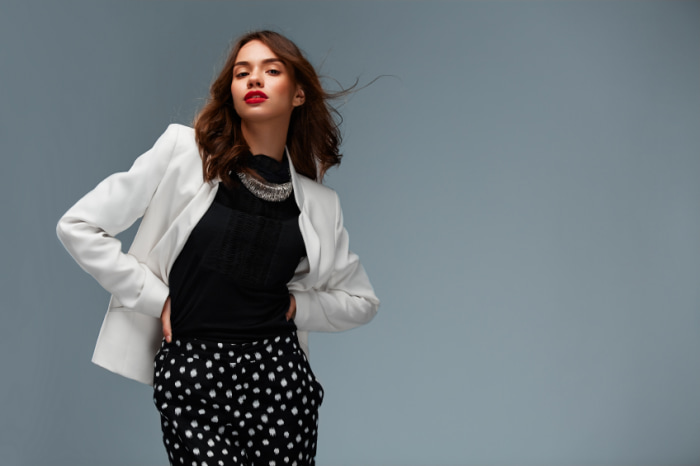 beatiful woman with blazer