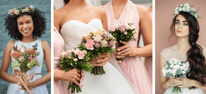 spose bouquet e vestito