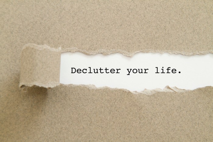 come fare decluttering