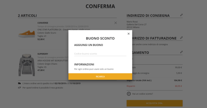 codice sconto Zalano Privé