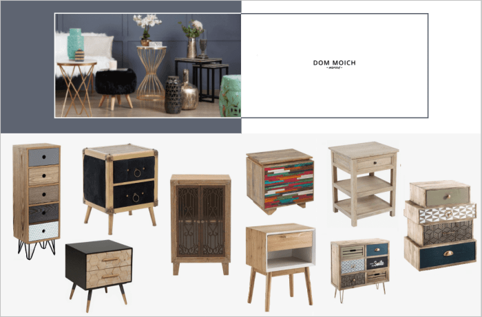 Stoliki nocne i szafki - kampania w Zalando Lounge