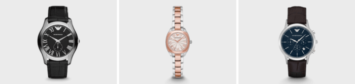 Klasyczny design zegarków Emporio Armani
