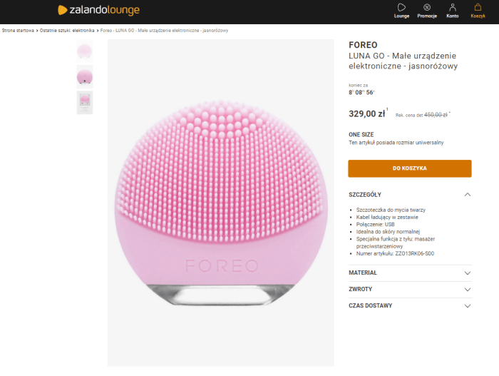 Foreo Luna Go różowy - promocja