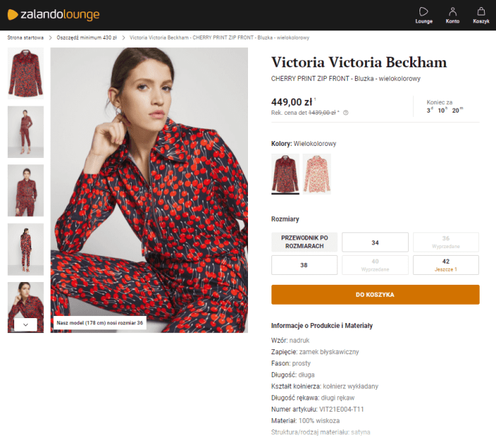 Bluzki Victoria Beckham taniej