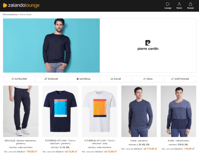 Moda Pierre Cardin w Zalando Lounge