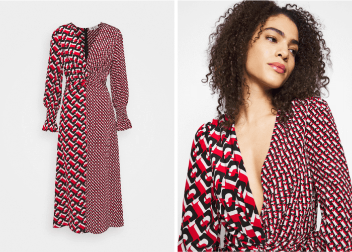 Diane von Furstenberg sukienka maxi