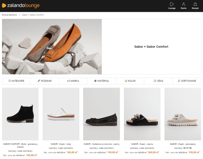 Gabor Outlet - kampania Zalando Lounge