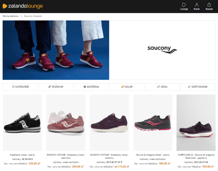 Saucony buty oryginalne w Zalando Lounge