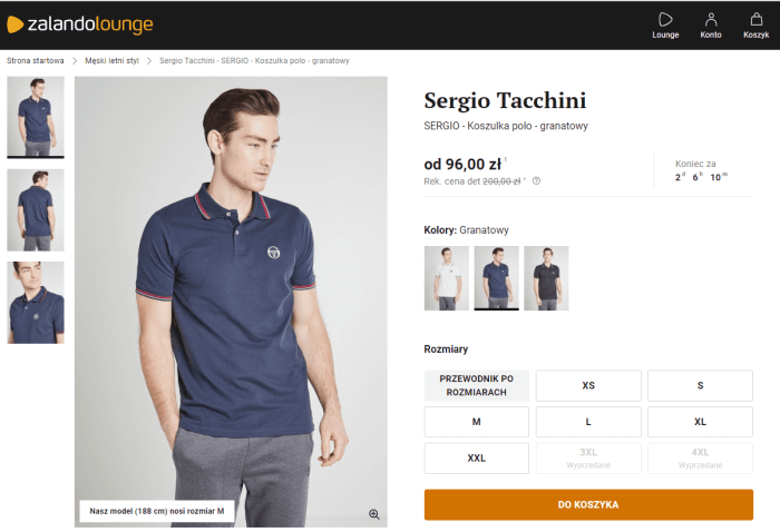 Sergio Tacchini polo granat
