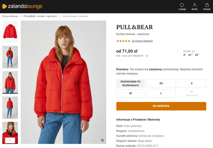 Sportowa kurtka Pull & Bear