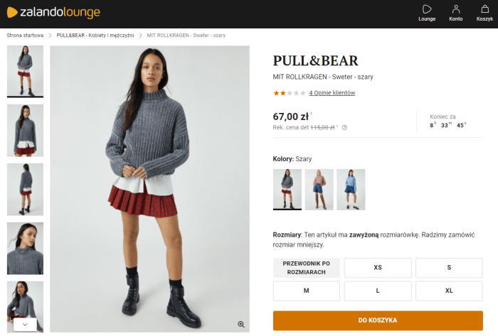 Promocja Pull & Bear - stylowy sweter