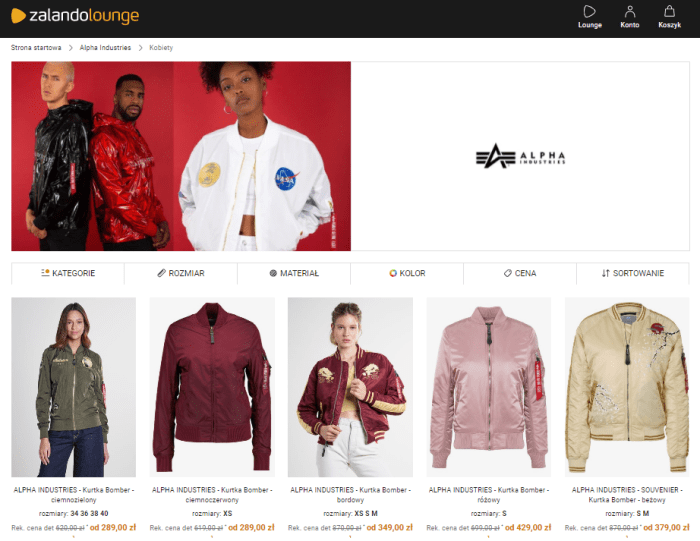 Alpha Industries Outlet - przeceny
