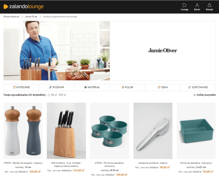 Jamie Oliver - kampania Zalando Lounge