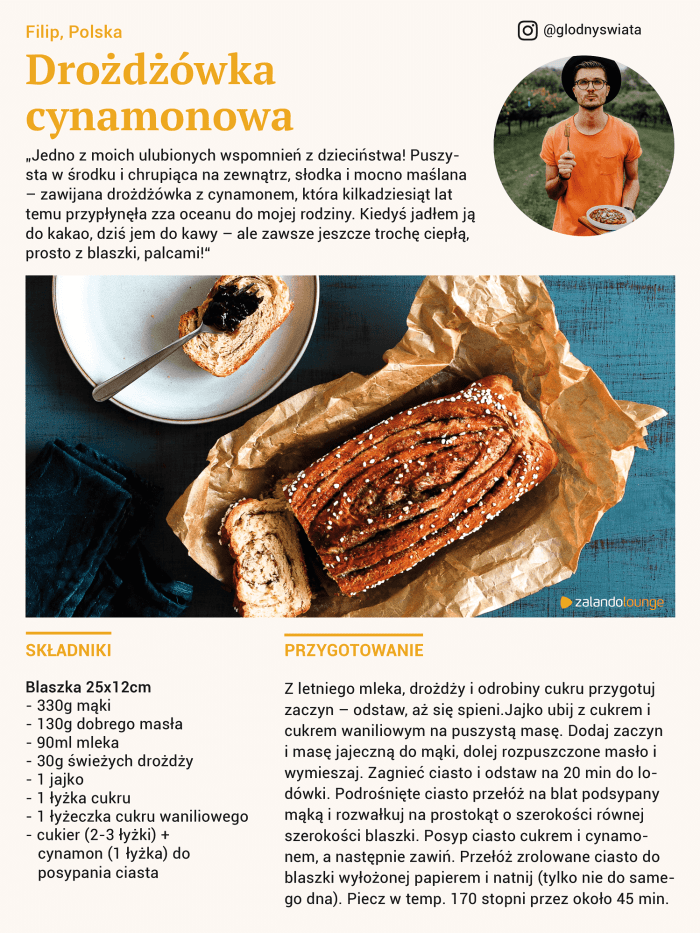 Przepis rodzinny na drożdżówkę cynamonową