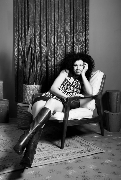 Beautiful Young Woman Wearing 1970s Fashion